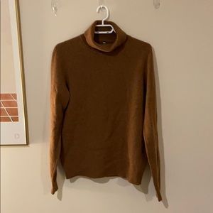 Brown Lambs wool turtle neck